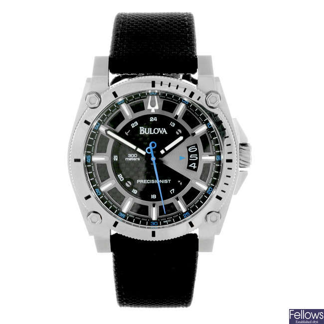 BULOVA - a gentleman's titanium Precisionist wrist watch.