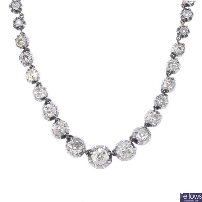 A diamond necklace.
