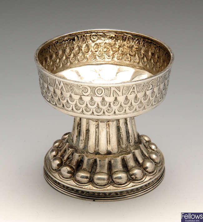 An early twentieth century silver reproduction of The Tudor Cup (Holms Cup).