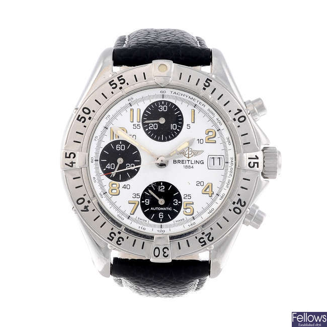 BREITLING - a gentleman's stainless steel Colt Chrono chronograph wrist watch.
