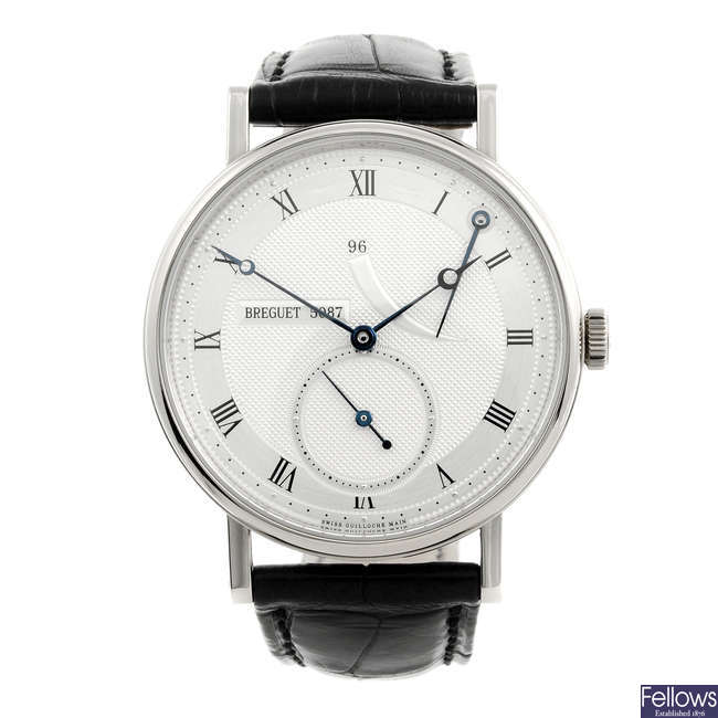 BREGUET - a gentleman's 18ct white gold Classique wrist watch.