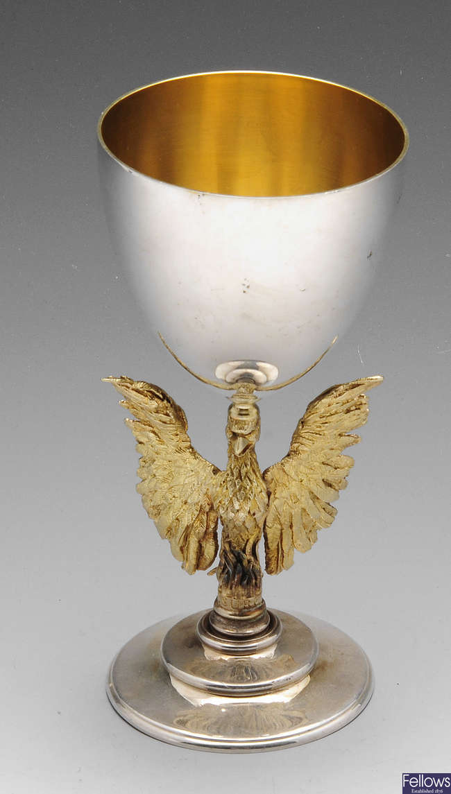 An Aurum silver goblet for St Paul's Cathedral by Jocelyn Burton 1975 
