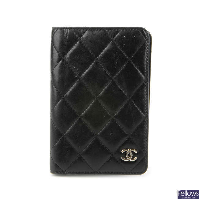 CHANEL - a lambskin leather Agenda Cover.
