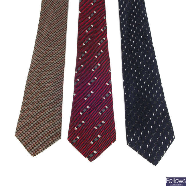 BALENCIAGA - three ties. 