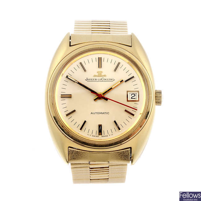 LOT 117 JAEGER LECOULTRE a gentleman s gold plated bracelet watch