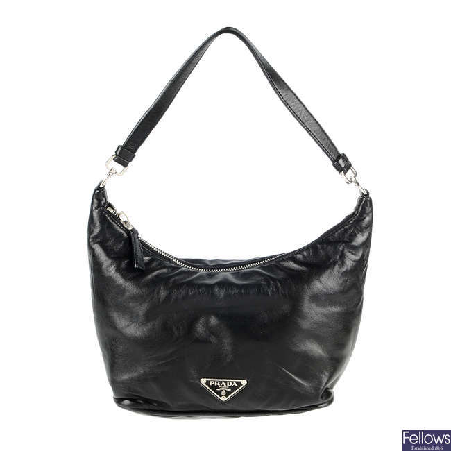 PRADA - a small nappa leather handbag.