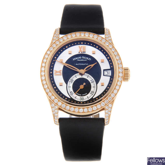ARMAND NICOLET - a lady's 18ct rose gold M03 wrist watch.