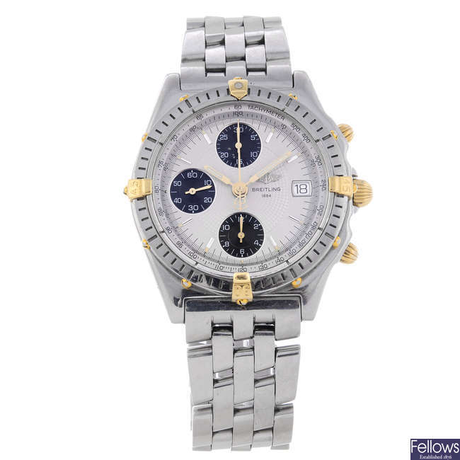 BREITLING - a gentleman's stainless steel Chronomat Vitesse chronograph bracelet watch.