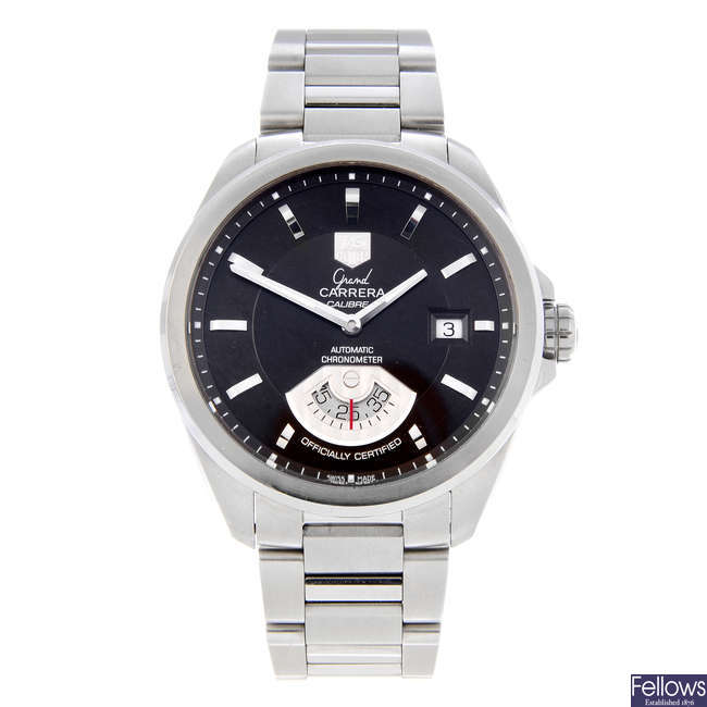 TAG HEUER - a gentleman's stainless steel Grand Carrera Calibre 6 bracelet watch.
