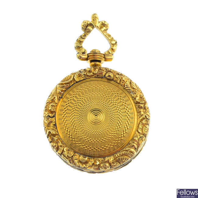 A late Georgian 15ct gold locket.