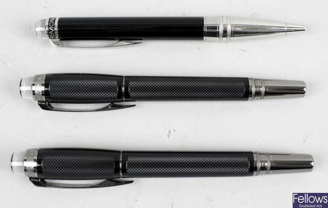 LOT 249 Two Montblanc Starwalker extreme fountain pens together