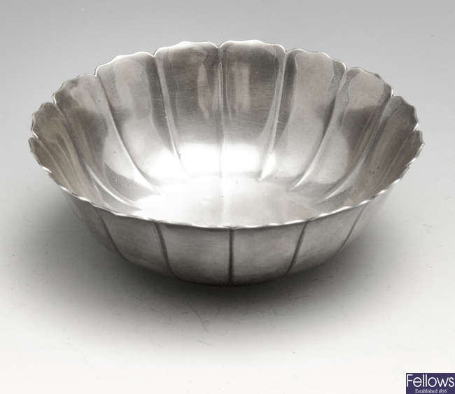 A small French silver bowl.