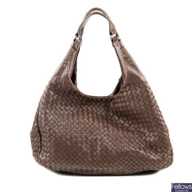 BOTTEGA VENETA - a woven leather Campana hobo handbag.