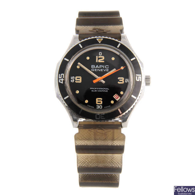 BAPIC - a gentleman's stainless steel wrist watch.