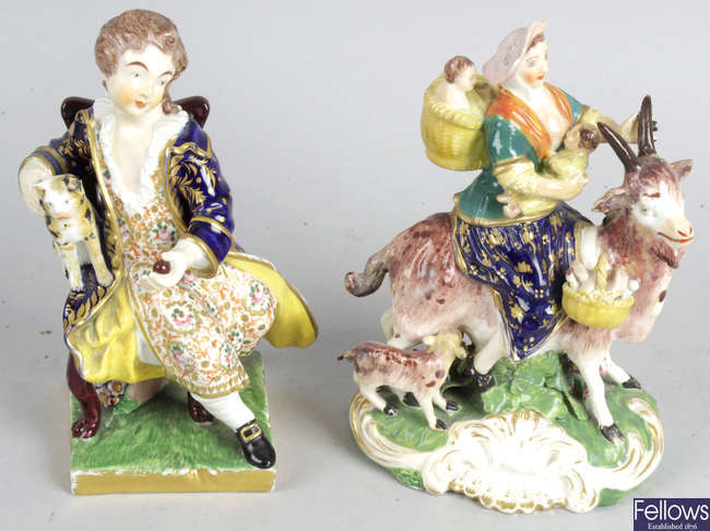 Two 19th century figurines.