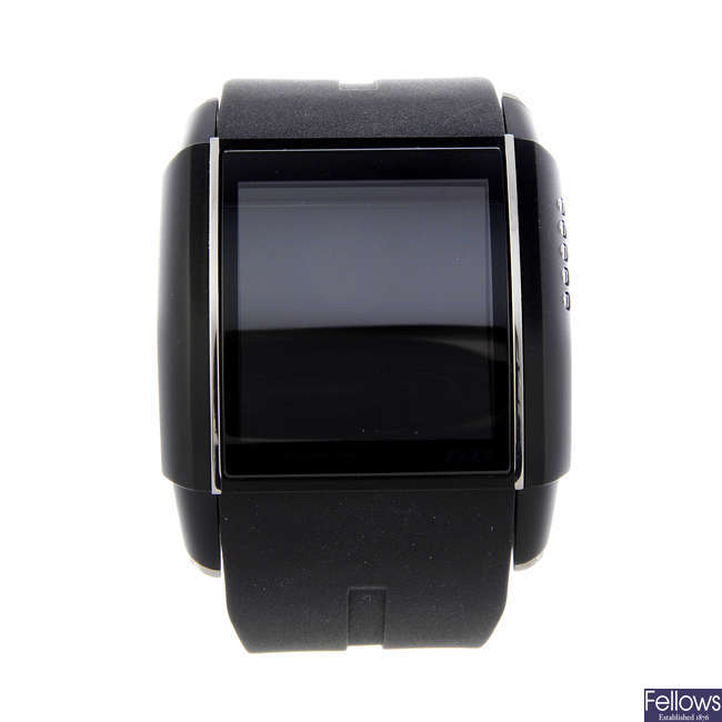 SLYDE - a gentleman's PVD-treated titanium HD3 smart wrist watch.