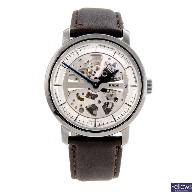 RADO - a limited edition gentleman's ceramic Diamaster Ceramic Skeleton wrist watch.