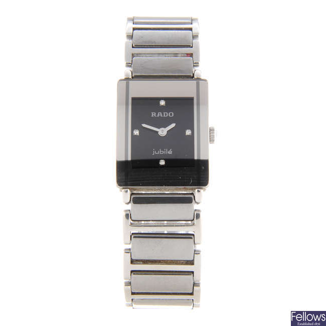 RADO - a lady's stainless steel Jubile bracelet watch.