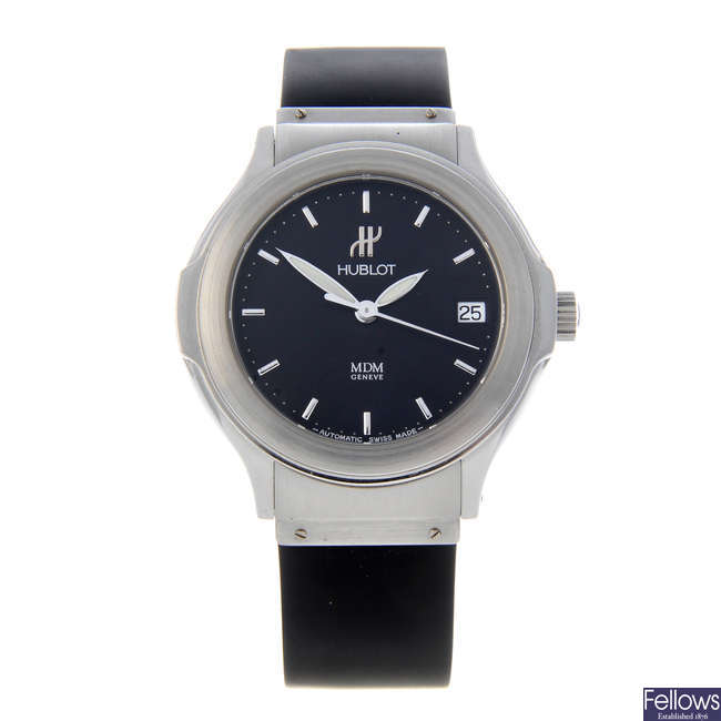 HUBLOT - a stainless steel MDM wrist watch.