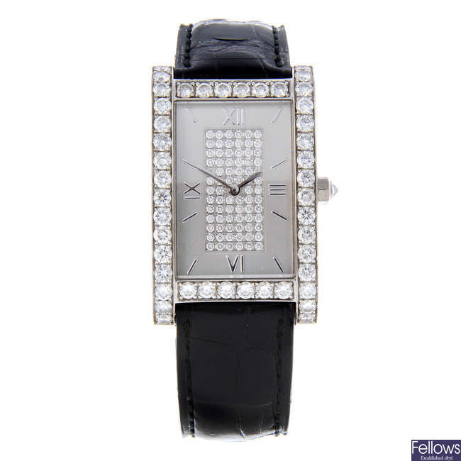 GRAFF - a lady's 18ct white gold wrist watch.