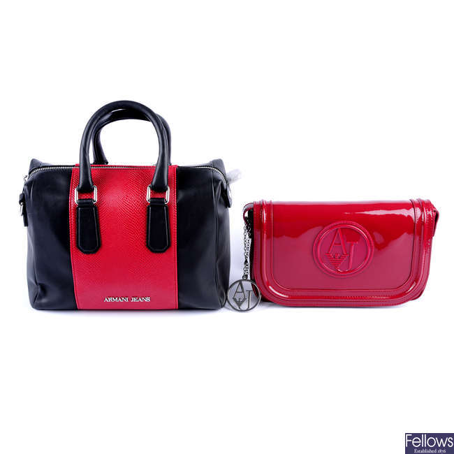 ARMANI JEANS - two handbags. 