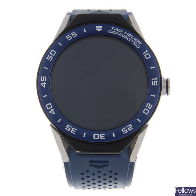 CURRENT MODEL: TAG HEUER - a gentleman's titanium Connected smart wrist watch.