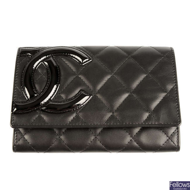 CHANEL - a Ligne Cambon quilted wallet.