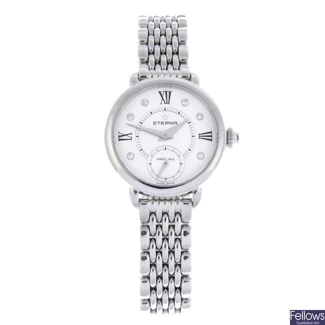 ETERNA - a lady's stainless steel Small Seconds bracelet watch.