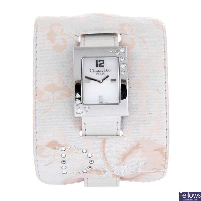 DIOR - a lady's stainless steel Malice wrist watch.