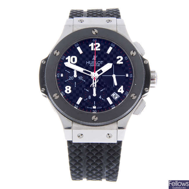 HUBLOT - a gentleman's stainless steel Big Bang chronograph wrist watch.