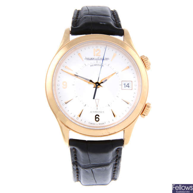 JAEGER-LECOULTRE - a gentleman's 18ct rose gold Master Control Memovox wrist watch.