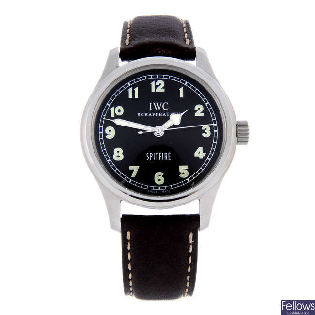 IWC - a Limited Edition gentleman's stainless steel Mark XV Spitfire wristwatch.