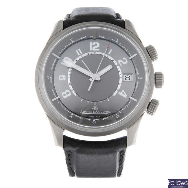 JAEGER-LECOULTRE - a limited edition gentleman's titanium AMVOX alarm wrist watch.