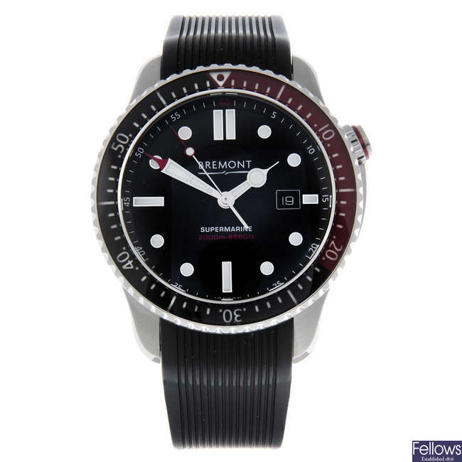 CURRENT MODEL: BREMONT - a gentleman's stainless steel Supermarine wrist watch.