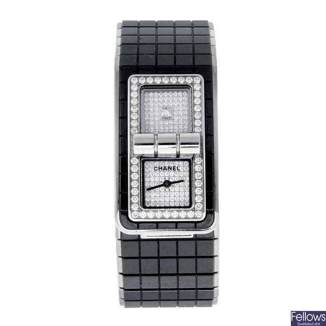 CURRENT MODEL: CHANEL - a lady's bi-material Code Coco bracelet watch.