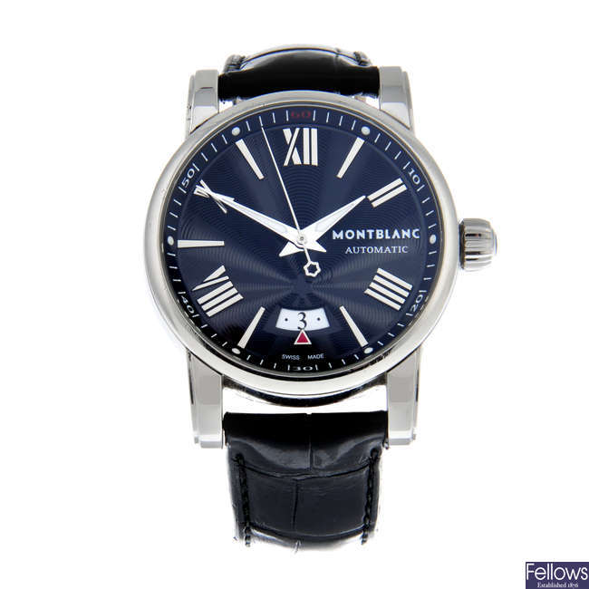MONTBLANC - a stainless steel Star wrist watch, 41mm.