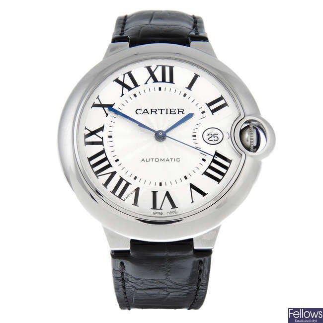 CARTIER - a stainless steel Ballon Bleu wrist watch, 41mm.