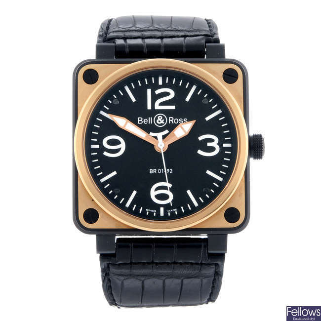 BELL & ROSS - a bi-material Aviation wrist watch, 46mm.