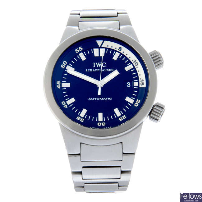 IWC - a stainless steel Aquatimer bracelet watch, 42mm.