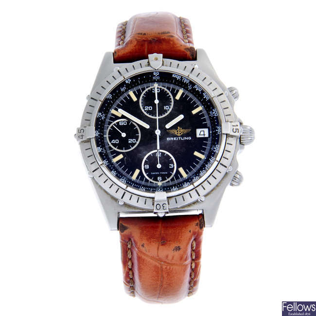 BREITLING - a stainless steel Chronomat chronograph wrist watch, 40mm.