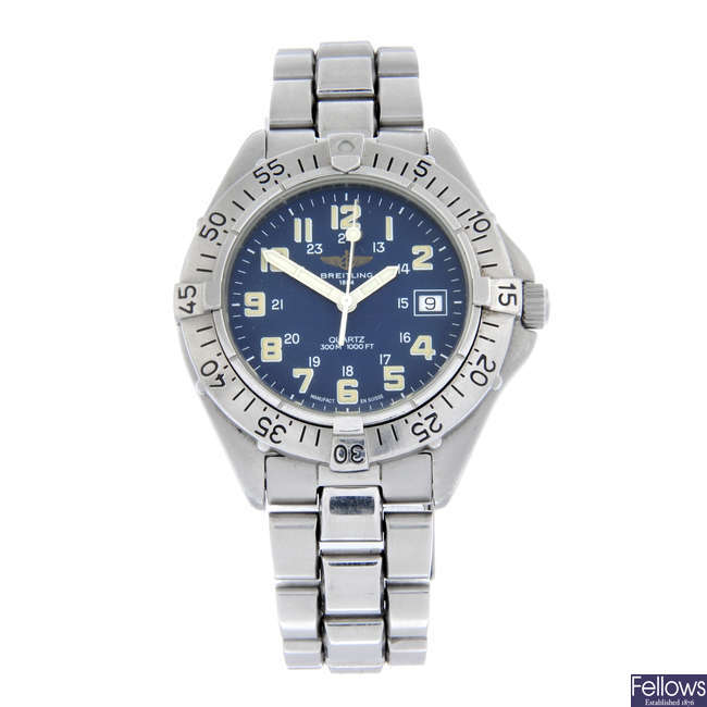 BREITLING - a stainless steel Colt bracelet watch, 38mm.