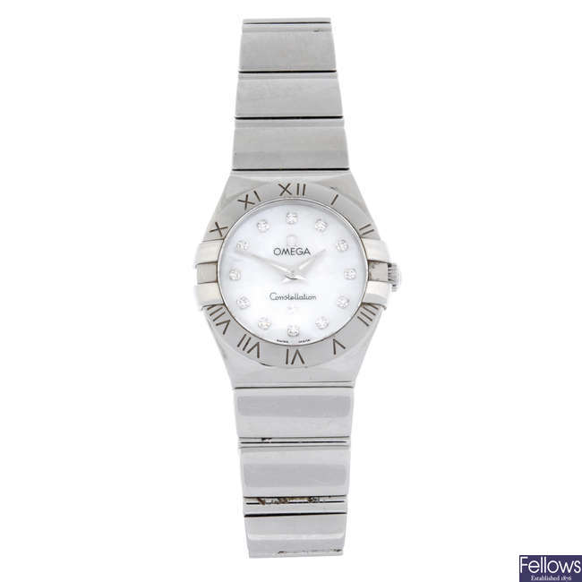 OMEGA - a stainless steel Constellation bracelet watch, 24mm.
