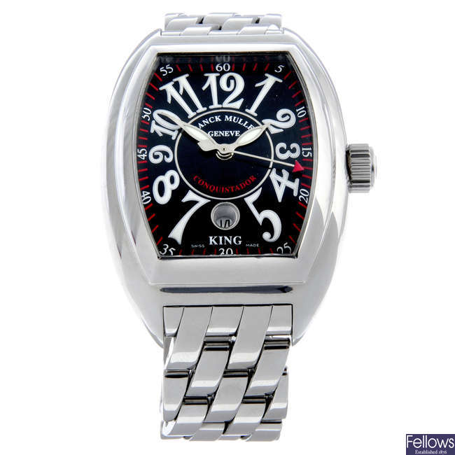 LOT 52 FRANCK MULLER a stainless steel Conquistador King