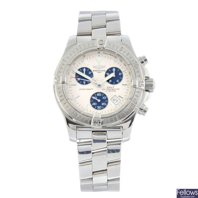 BREITLING - a stainless steel Chrono Colt bracelet watch, 40mm.