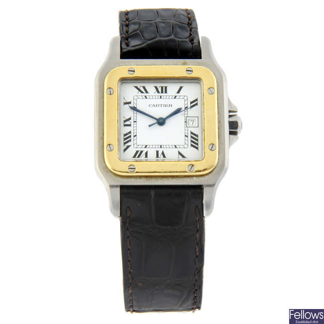Cartier - a Santos watch, 29x29mm.