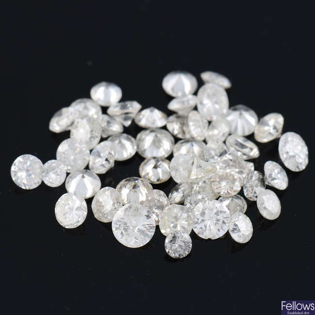 Assorted vari-cut diamonds, 4.57ct