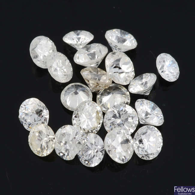 Brilliant-cut diamonds, 2.13ct