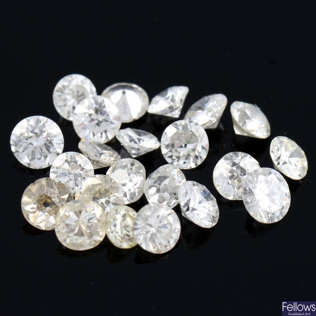 Assorted vari-cut diamonds, 1.73ct