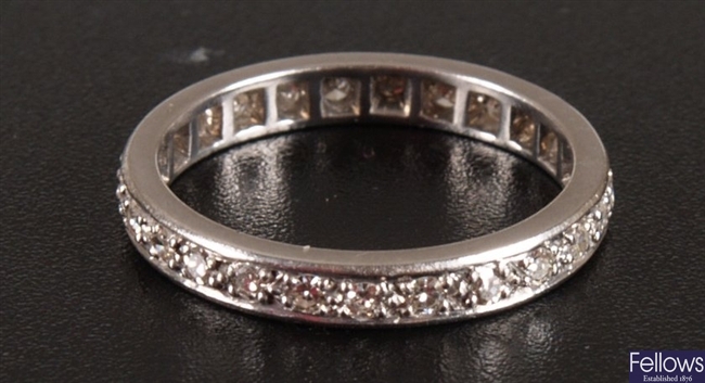 An all diamond eternity ring - finger size R/S -