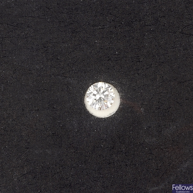 A loose brilliant-cut diamond of 0.24ct.